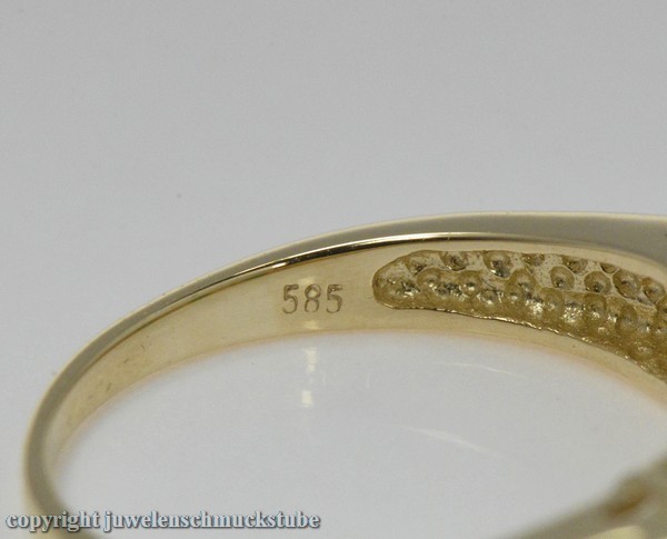 Smaragd Diamant Ring in 14 Kt. Gelbgold Neu günstig