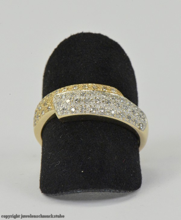 Ring mit Diamanten in 585er / 14 Kt. Gold