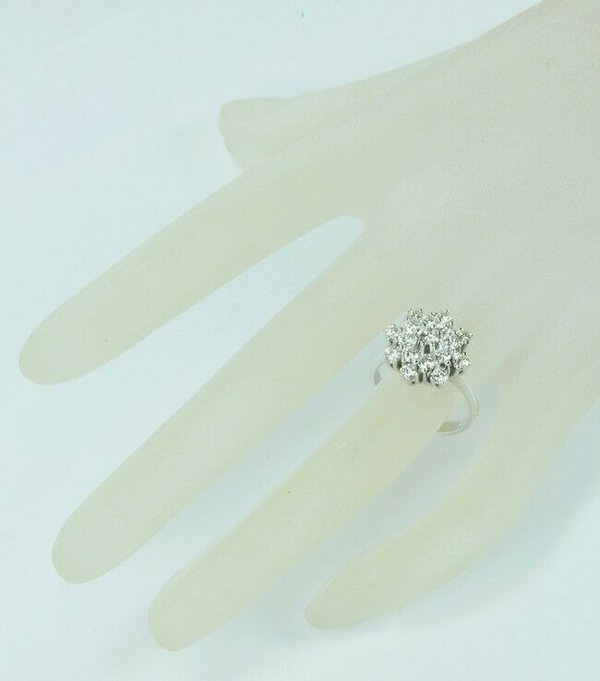 Brillant Ring in 14 Kt. Weißgold Diamanten zus. ca. 1,56 ct.