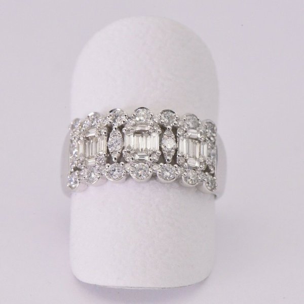 Designer Brillant Ring in 18 Karat Weißgold 1,05 ct.  WOW
